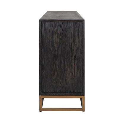 Richmond Möbel | Sideboard Blackbone Brass | Black-rustic