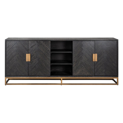 Richmond Möbel | Sideboard Blackbone Brass | Black-rustic