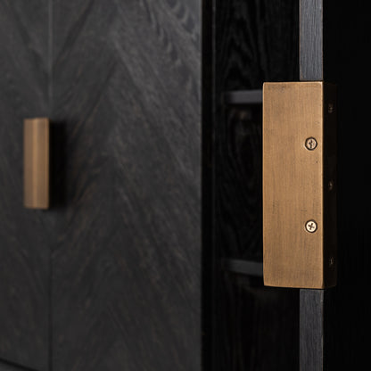 Richmond Möbel | Sideboard Blackbone Brass | Black-rustic