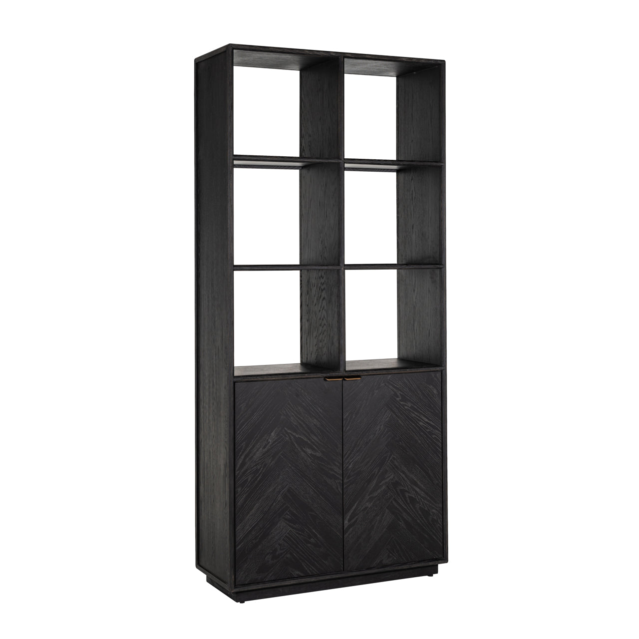 Richmond Möbel | Vitrine Blackbone Brass | Black-rustic