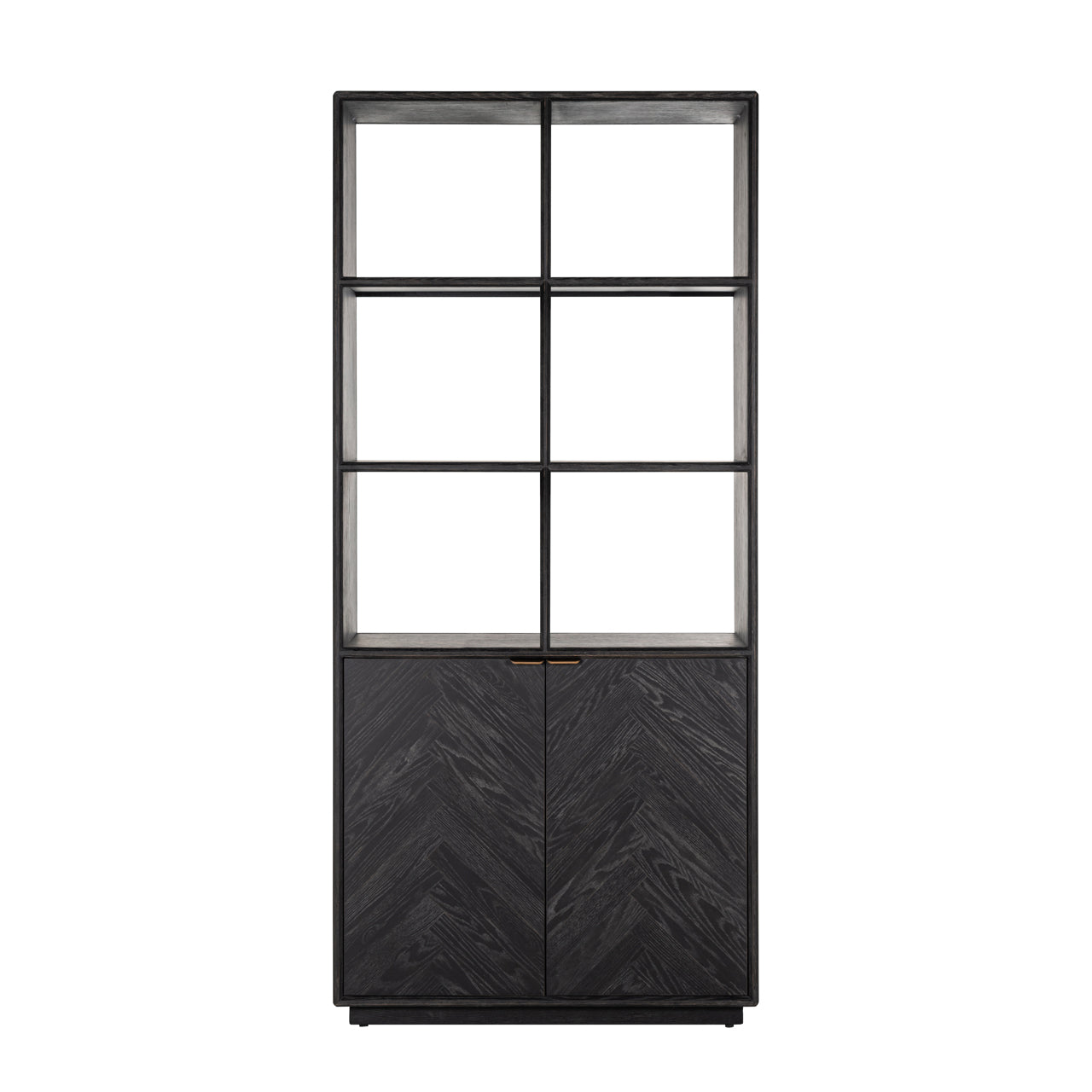 Richmond Möbel | Vitrine Blackbone Brass | Black-rustic