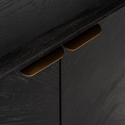 Richmond Möbel | Vitrine Blackbone Brass | Black-rustic