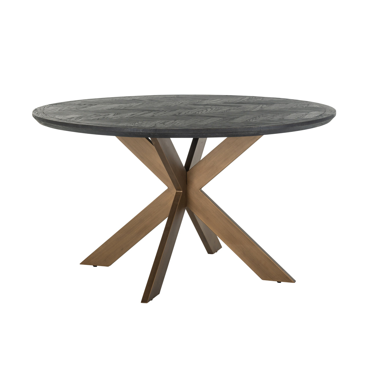 Richmond Möbel | Esstisch Blackbone Brass | Black-rustic
