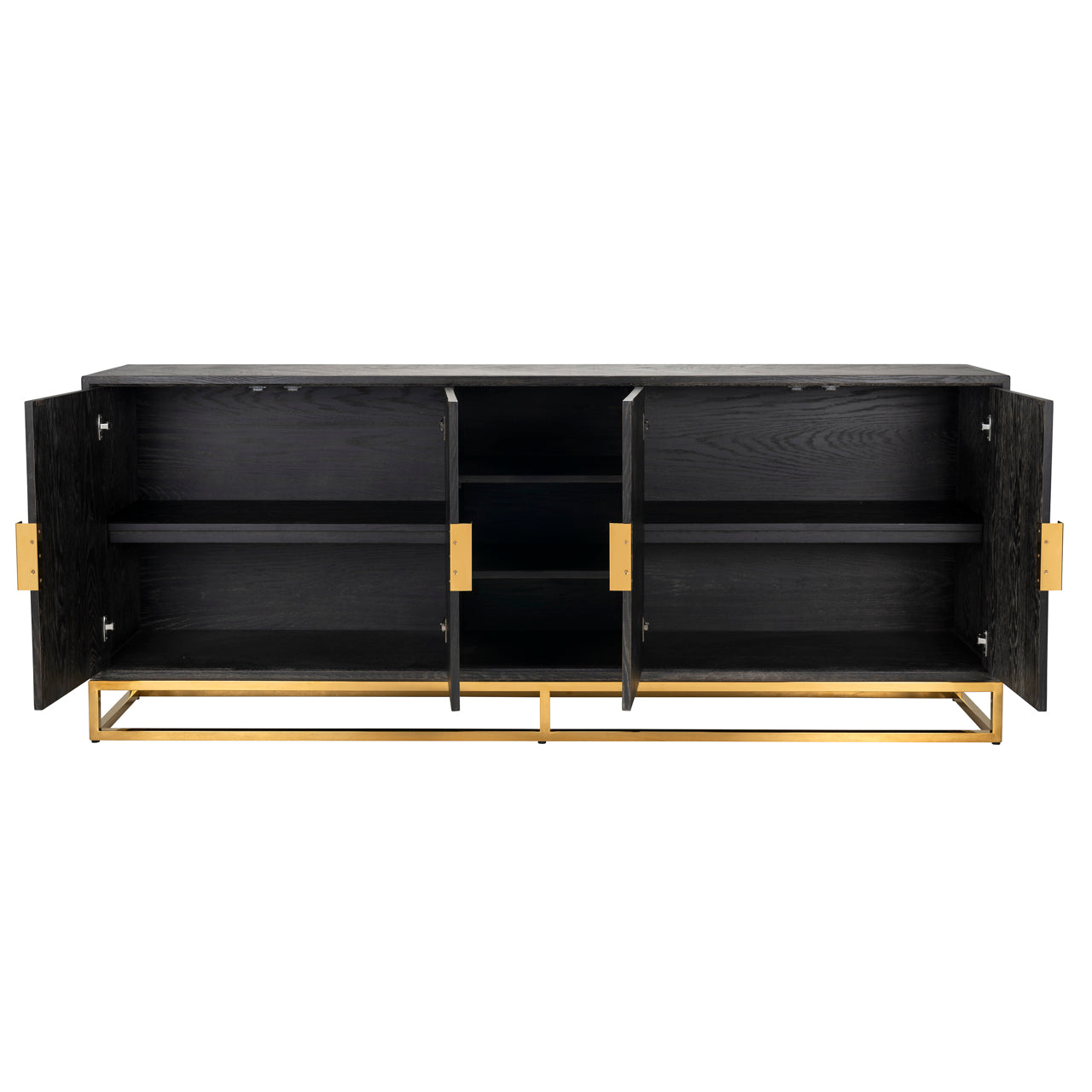 Richmond Möbel | Sideboard Blackbone Gold | Black-rustic