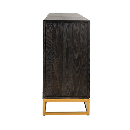 Richmond Möbel | Sideboard Blackbone Gold | Black-rustic