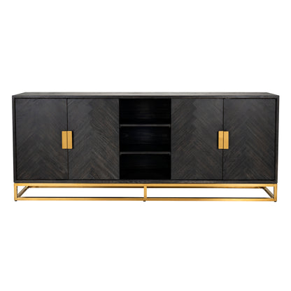 Richmond Möbel | Sideboard Blackbone Gold | Black-rustic