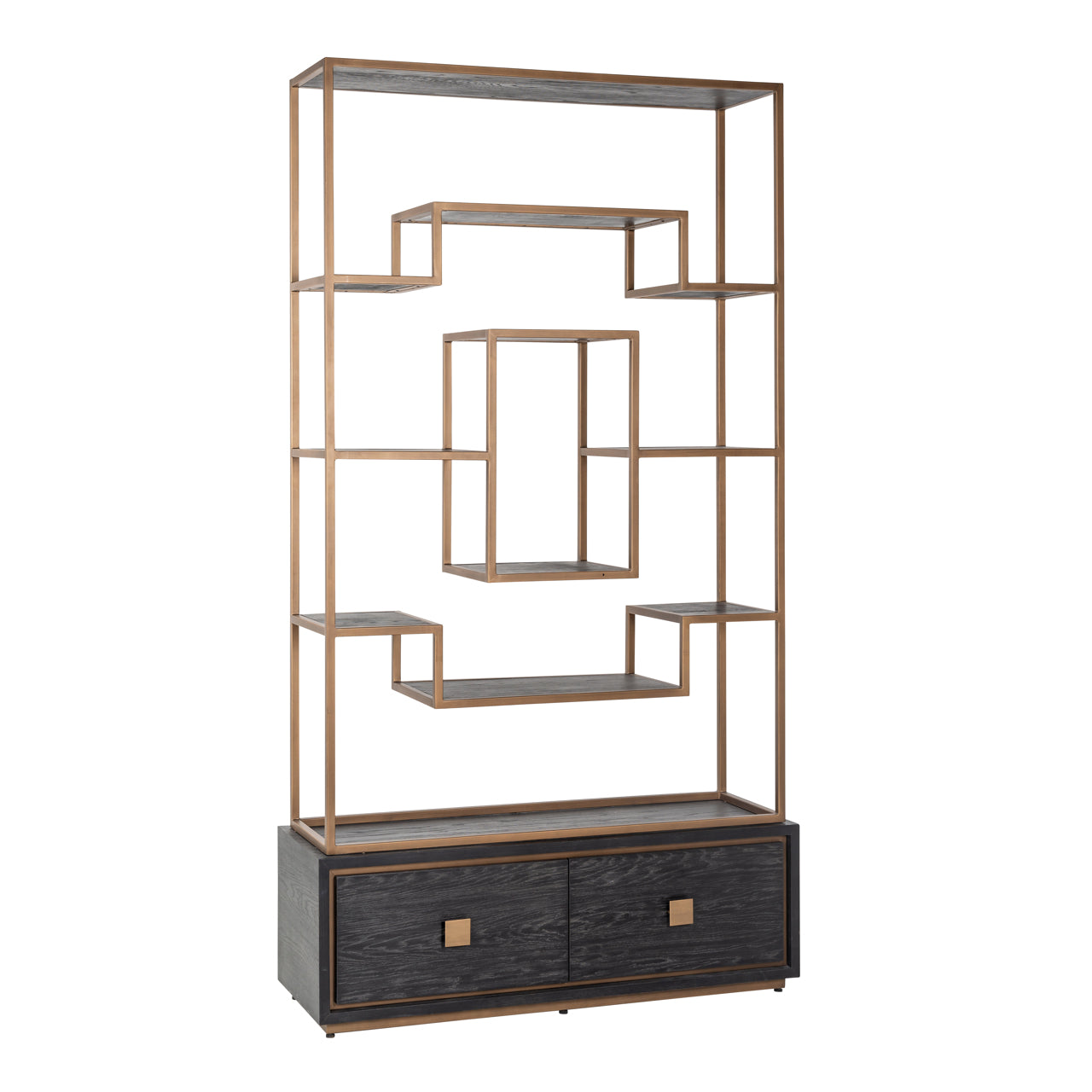 Richmond Möbel | Vitrine Hunter | Black-rustic