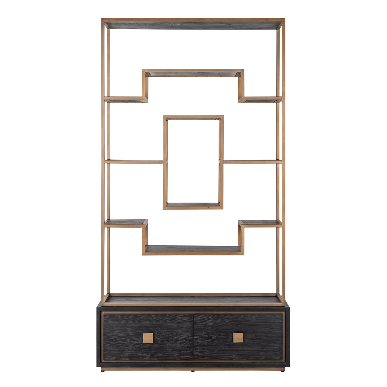 Richmond Möbel | Vitrine Hunter | Black-rustic