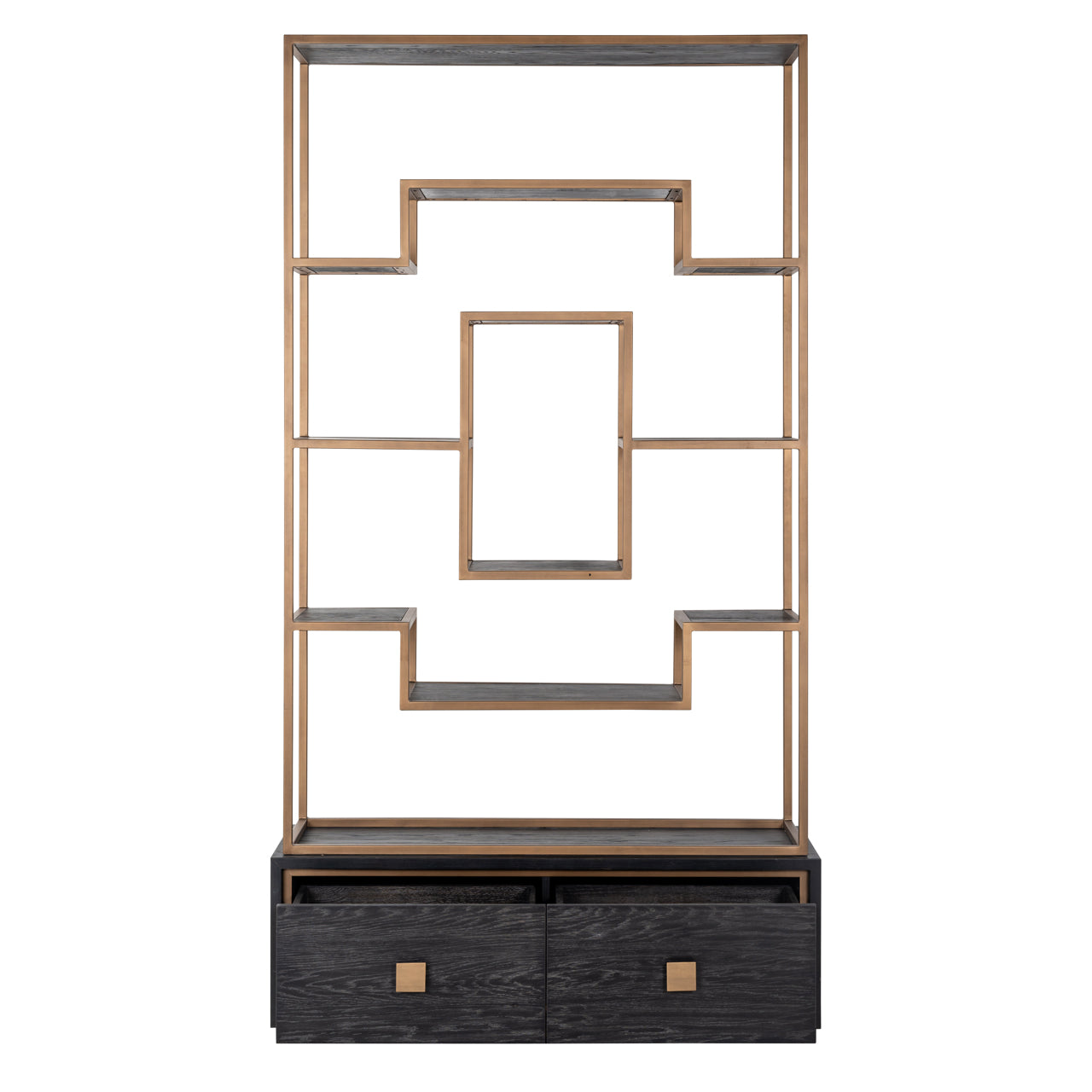 Richmond Möbel | Vitrine Hunter | Black-rustic