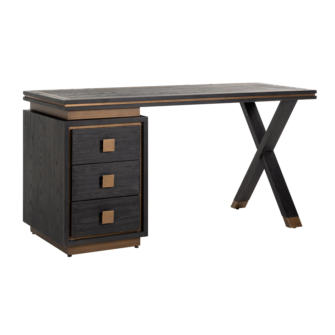 Richmond Möbel | Schreibtisch Hunter | Black-rustic