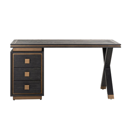 Richmond Möbel | Schreibtisch Hunter | Black-rustic