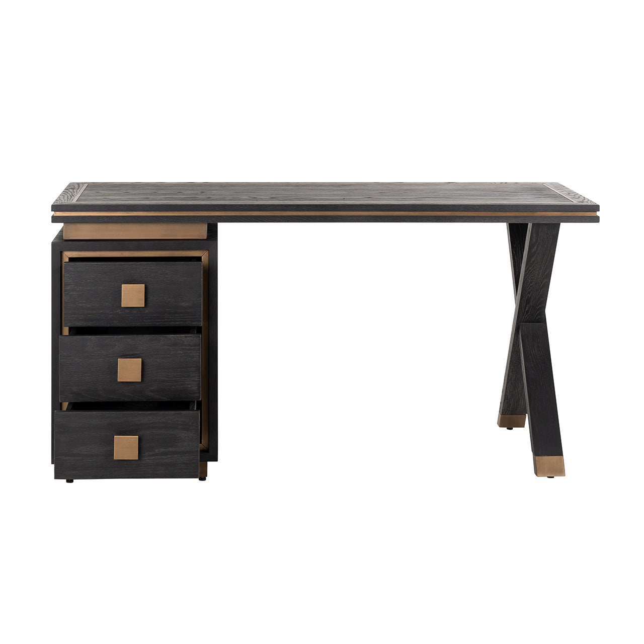 Richmond Möbel | Schreibtisch Hunter | Black-rustic