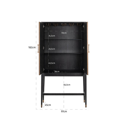 Richmond Möbel | Schrank Bloomville | Brass-shagreen