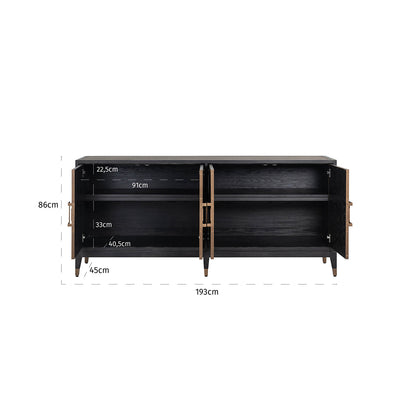 Richmond Möbel | Sideboard Bloomville | Brass-shagreen