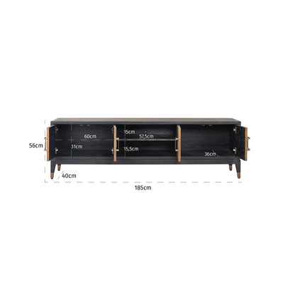 Richmond Möbel | TV-Schrank Bloomville | Brass-shagreen