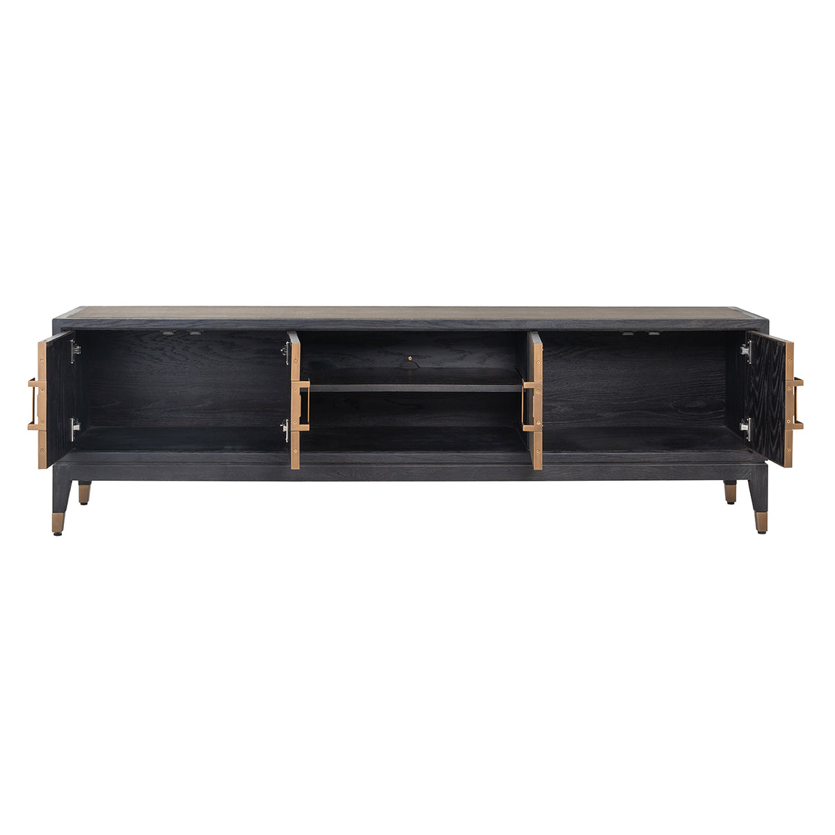 Richmond Möbel TV-Schrank Bloomville brass shagreen | 210473