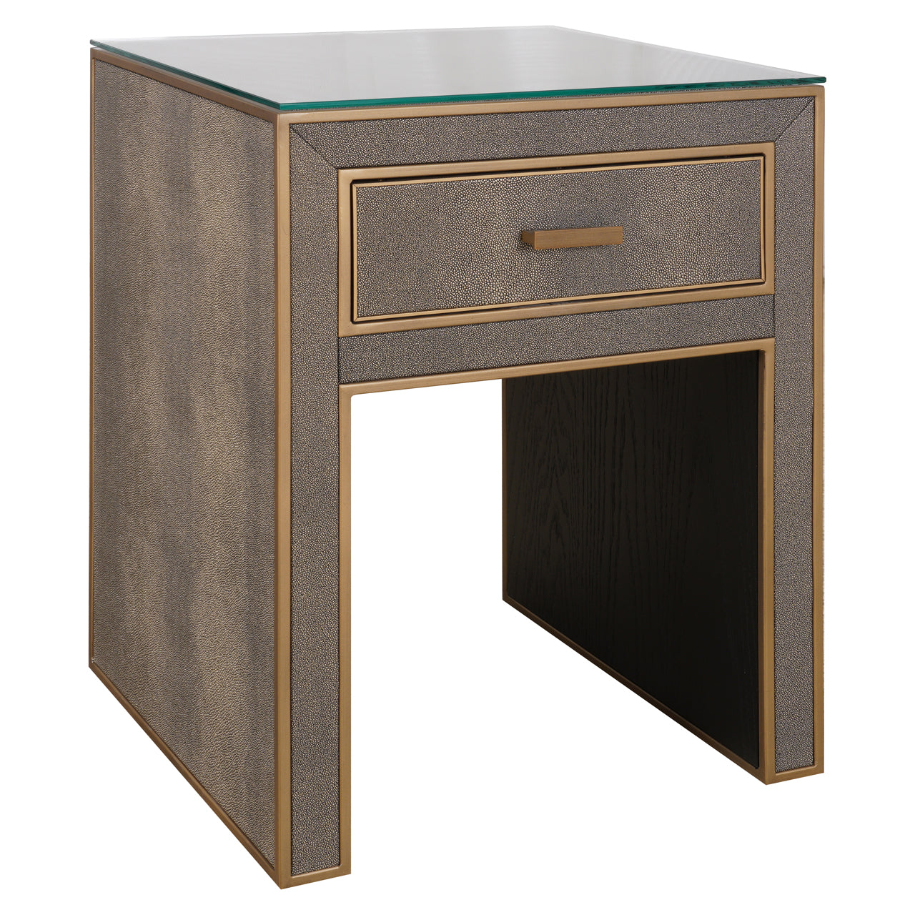 Richmond Möbel | Nachttisch Bloomville top | Brass-shagreen