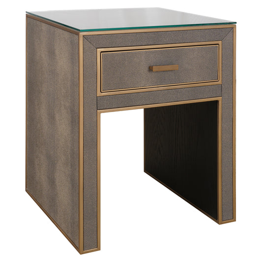 Richmond Möbel | Nachttisch Bloomville top | Brass-shagreen