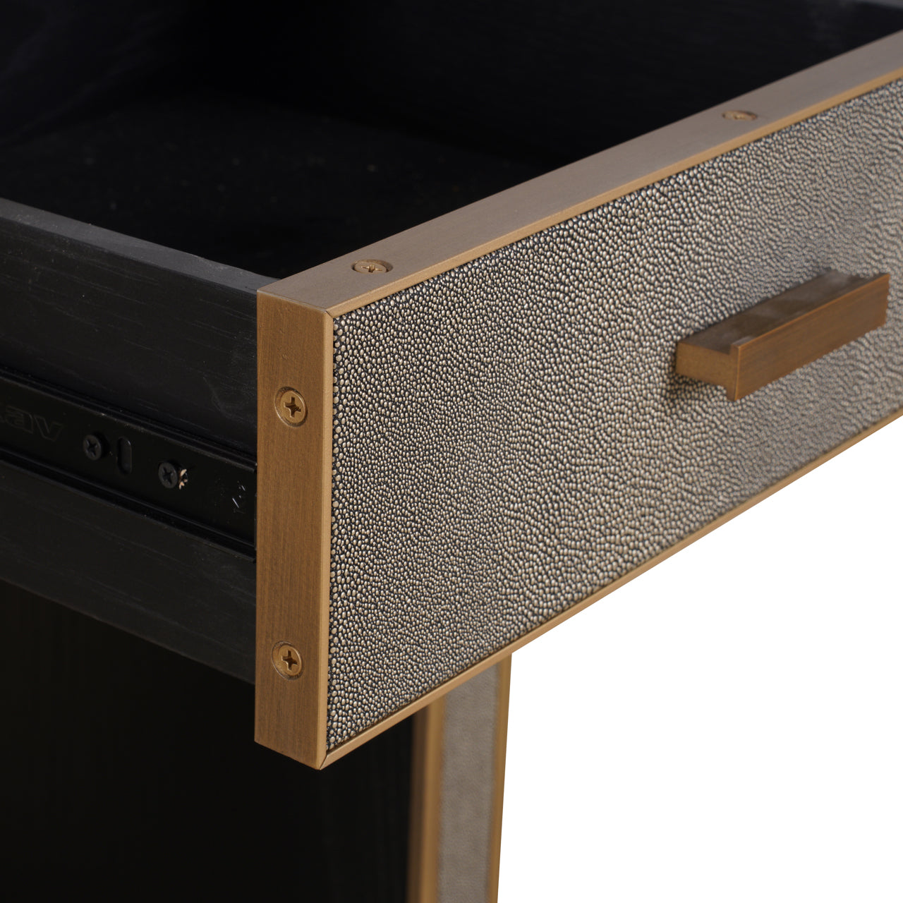 Richmond Möbel | Nachttisch Bloomville top | Brass-shagreen