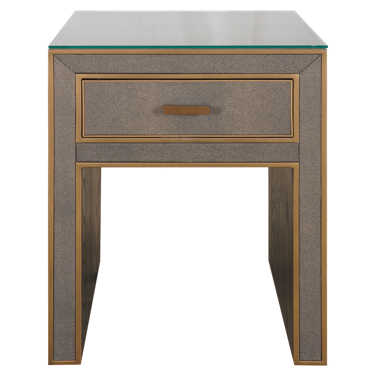 Richmond Möbel | Nachttisch Bloomville top | Brass-shagreen
