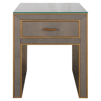 Richmond Möbel | Nachttisch Bloomville top | Brass-shagreen