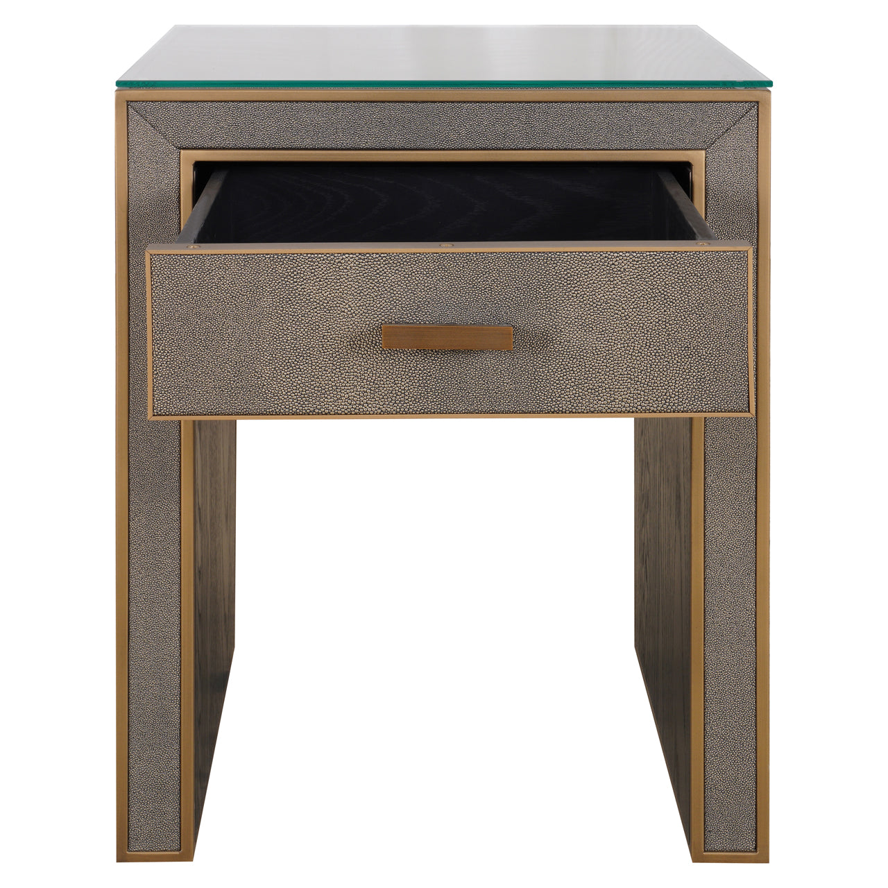 Richmond Möbel | Nachttisch Bloomville top | Brass-shagreen