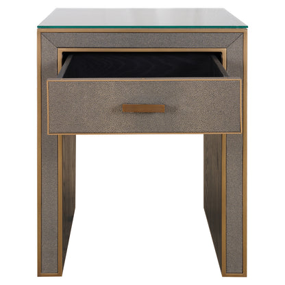 Richmond Möbel | Nachttisch Bloomville top | Brass-shagreen