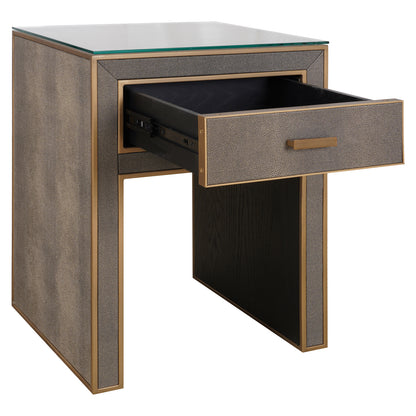 Richmond Möbel | Nachttisch Bloomville top | Brass-shagreen
