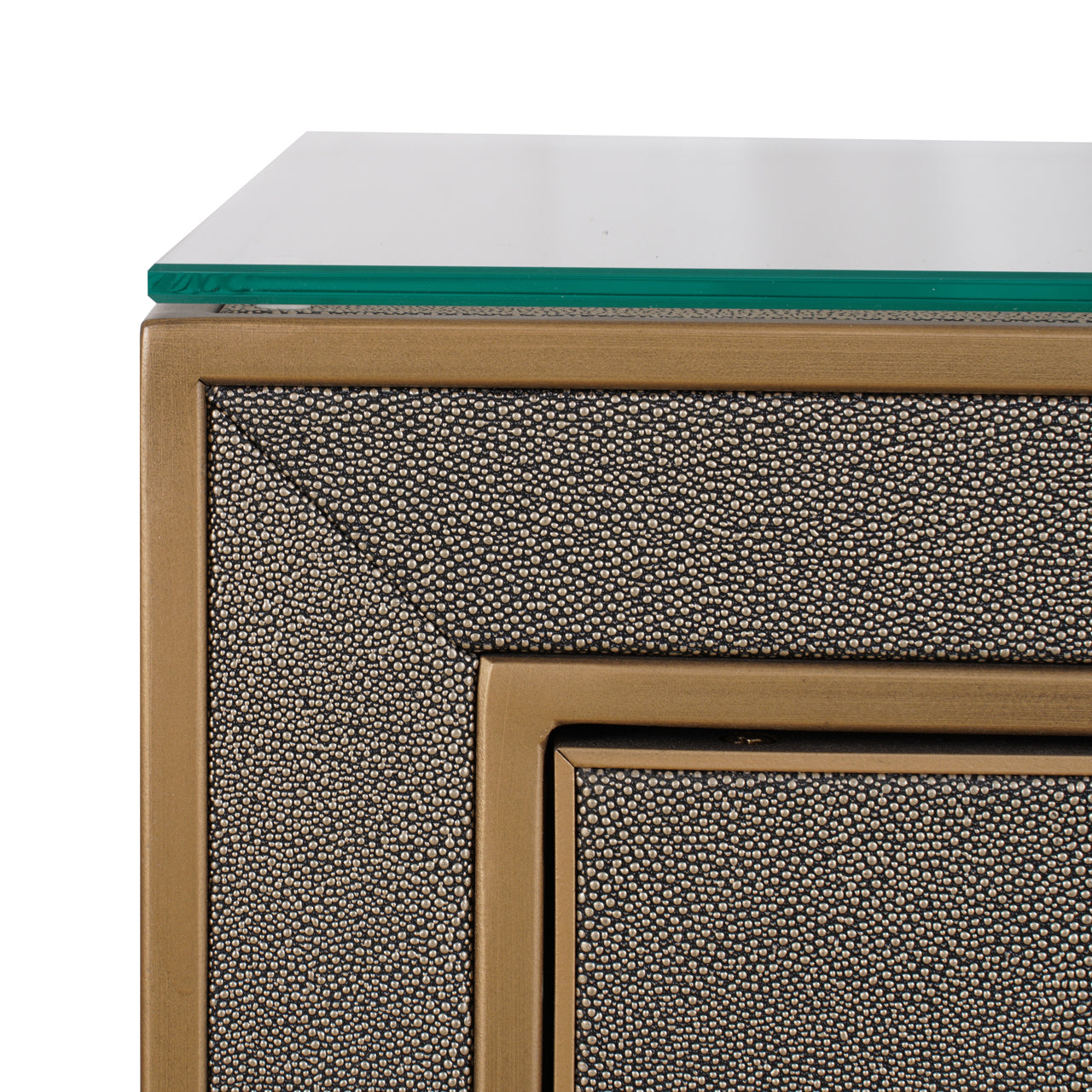 Richmond Möbel | Nachttisch Bloomville top | Brass-shagreen