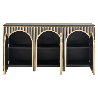 Richmond Möbel | Sideboard Les Arcs | Brushed-gold