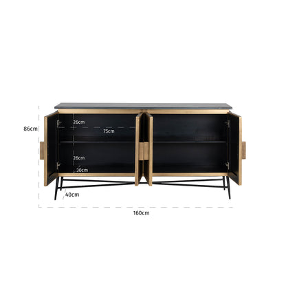 Richmond Möbel | Sideboard Ironville | Gold