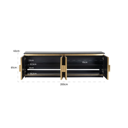 Richmond Möbel | TV-Schrank Ironville | Gold