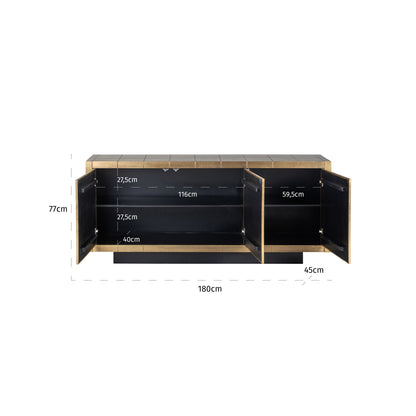 Richmond Möbel | Sideboard Collada | Brushed-gold