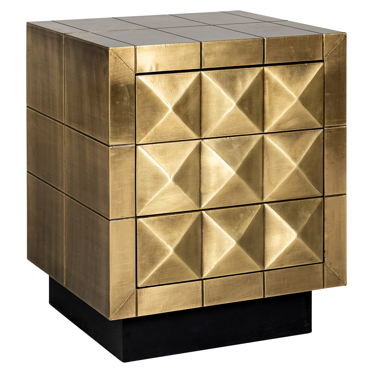 Richmond Möbel | Nachttisch Collada | Brushed-gold