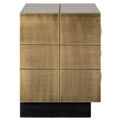 Richmond Möbel | Nachttisch Collada | Brushed-gold