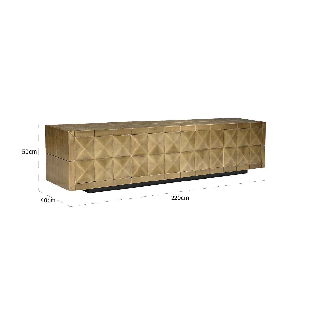 Richmond Möbel | TV-Schrank Collada | Brushed-gold
