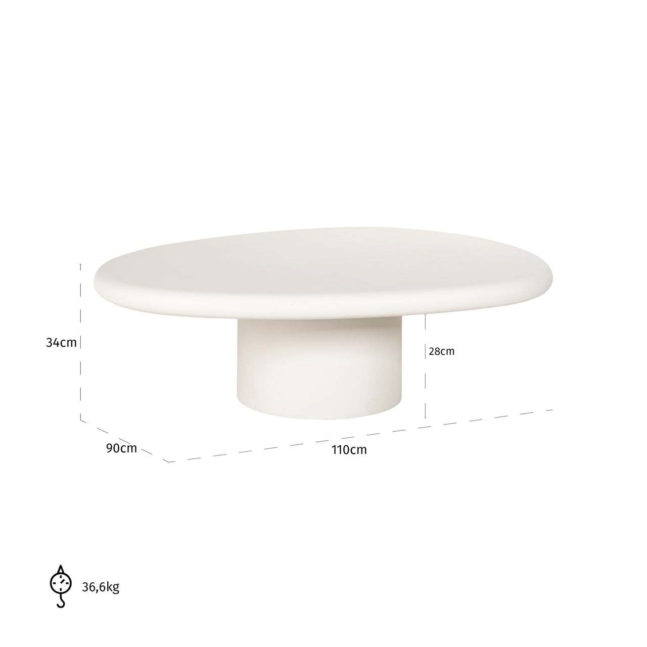 Richmond Möbel | Couchtisch Bloomstone | White