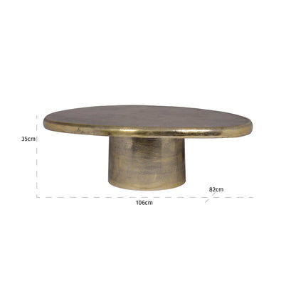 Richmond Möbel | Couchtisch Pulitzer | Brushed-gold