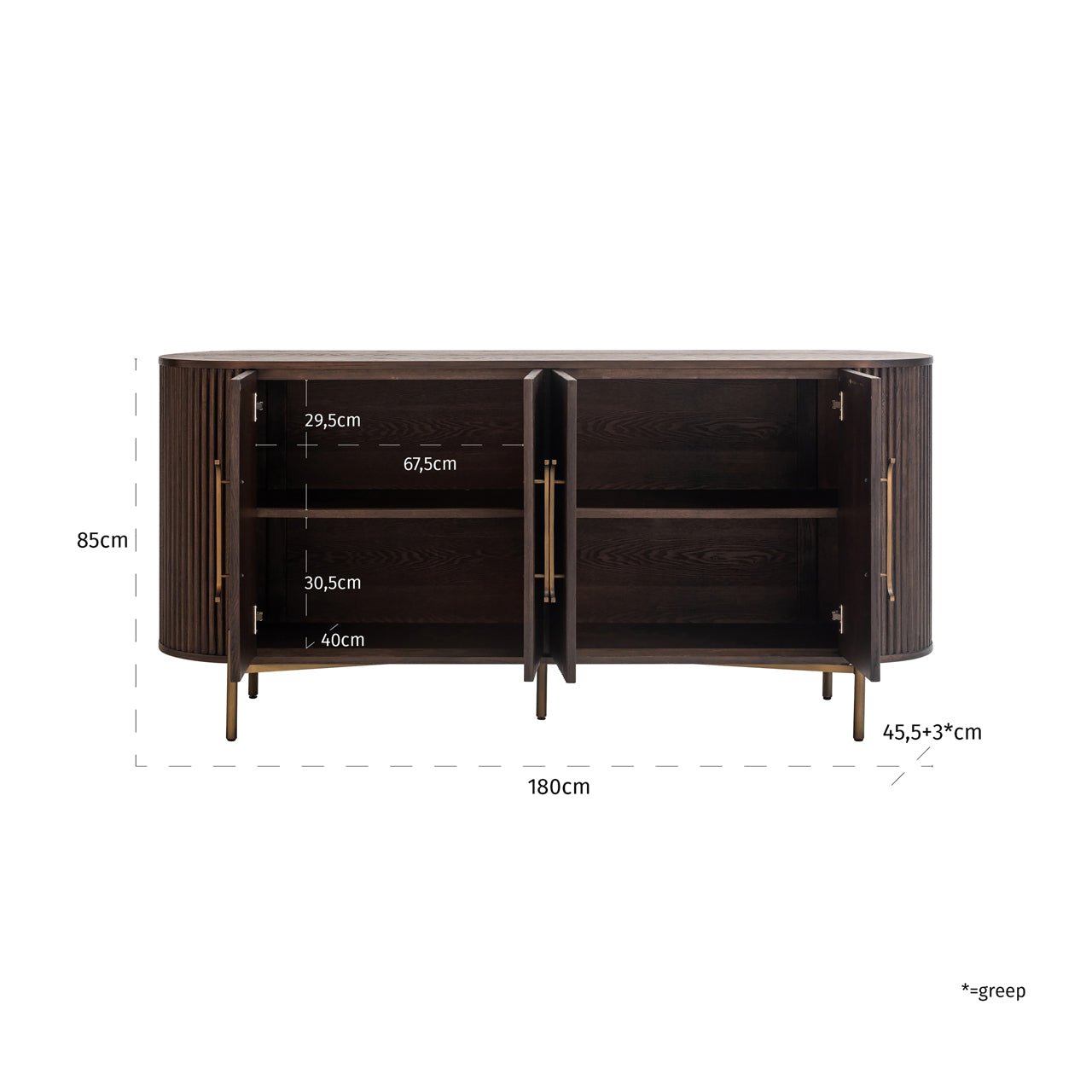 Richmond Möbel | Sideboard Luxor | Brown