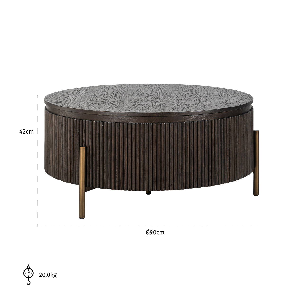 Richmond Möbel | Couchtisch Luxor | Brown