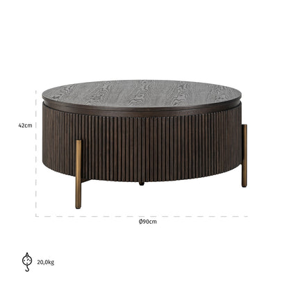 Richmond Möbel | Couchtisch Luxor | Brown