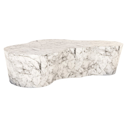 Richmond Möbel | Gartencouchtisch Rockyard marble look | White
