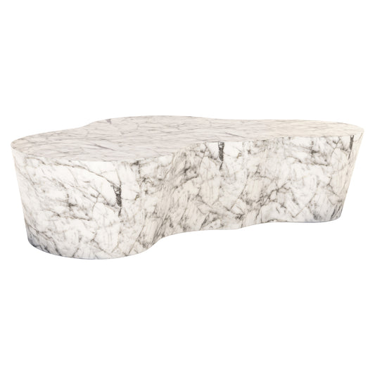 Richmond Möbel | Gartencouchtisch Rockyard marble look | White