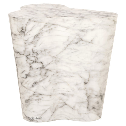 Richmond Möbel | Outdoor Beistelltisch Rockyard marble look | White
