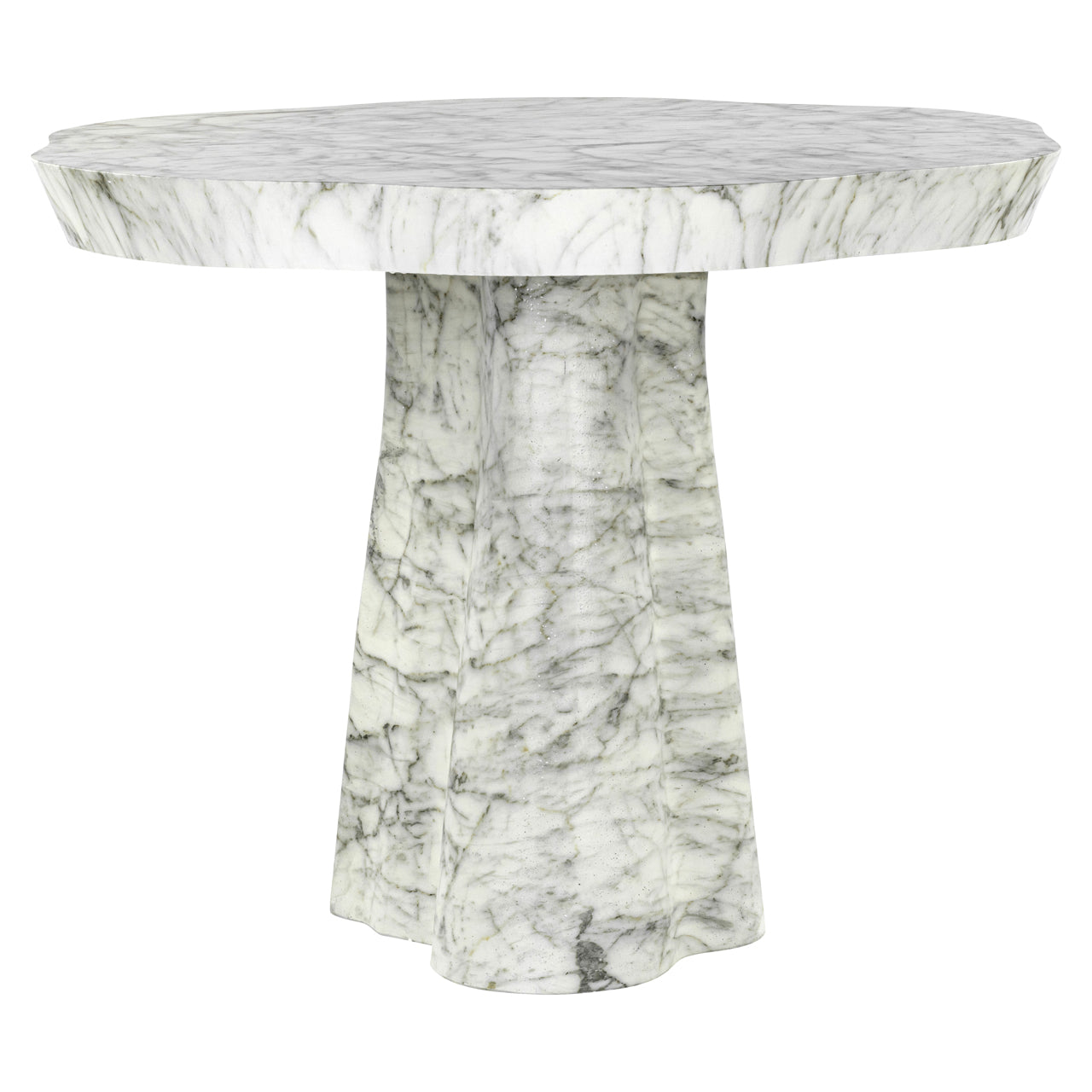 Richmond Möbel | Outdoor Esstisch Rockyard marble look | White