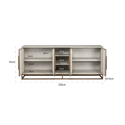 Richmond Möbel | Sideboard Whitebone | Verona-grey