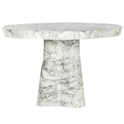 Richmond Möbel | Outdoor Esstisch Rockyard marble look | White