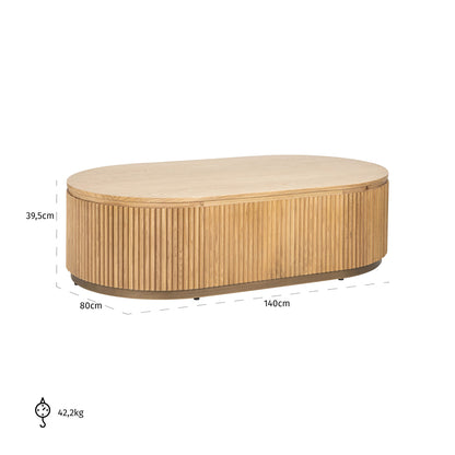 Richmond Möbel | Couchtisch Belfort | Natural-oak