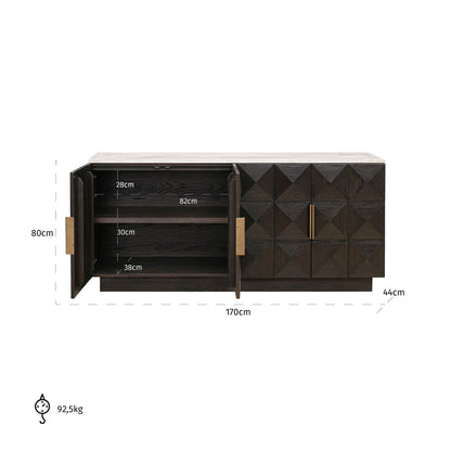 Richmond Möbel | Sideboard Claremont | Brown