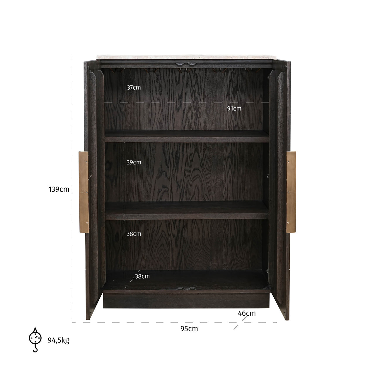 Richmond Möbel | Schrank Claremont | Brown